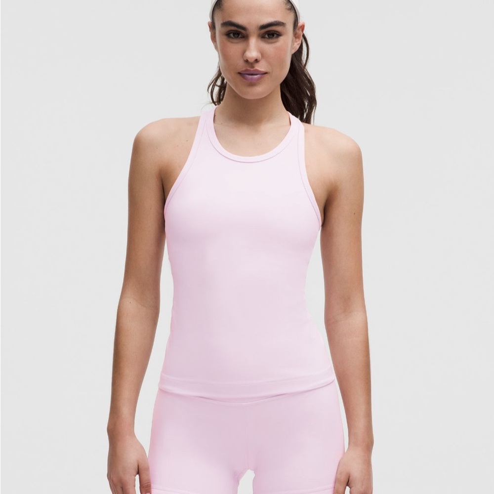 lululemon athletica Align Waist Length Racerback Tank Top - Light Pink Tank Top